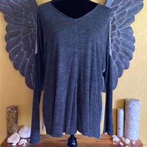 Ann Taylor Loft Oversized V-neck Sweater Top